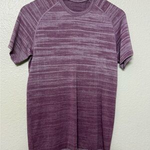 Lululemon Men's Purple Striped Shirt